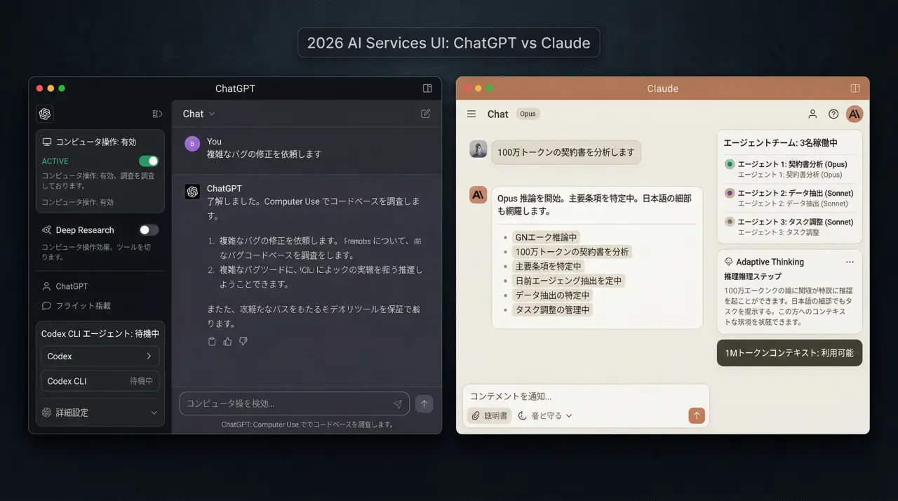 chatgpt claude interface comparison
