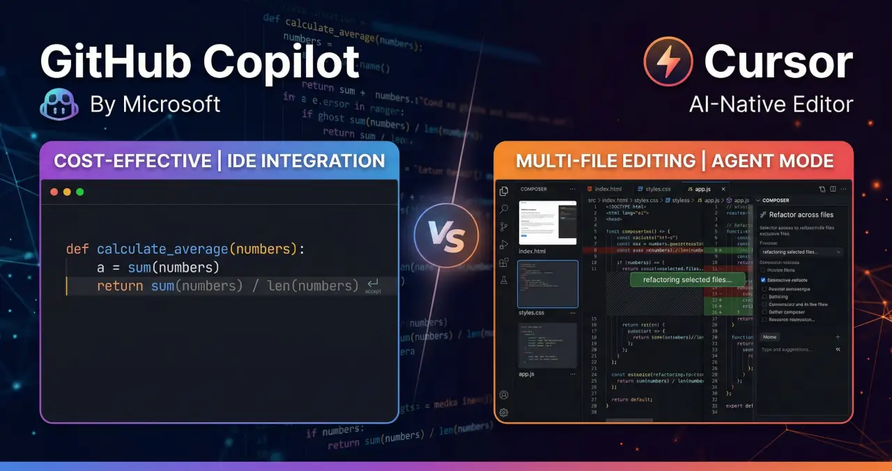GitHub Copilot vs Cursor|AIコーディングツールを本音で比較 | Copilot Cursor 比較